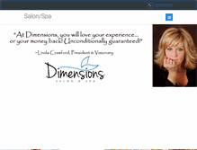 Tablet Screenshot of dimensionsdws.com